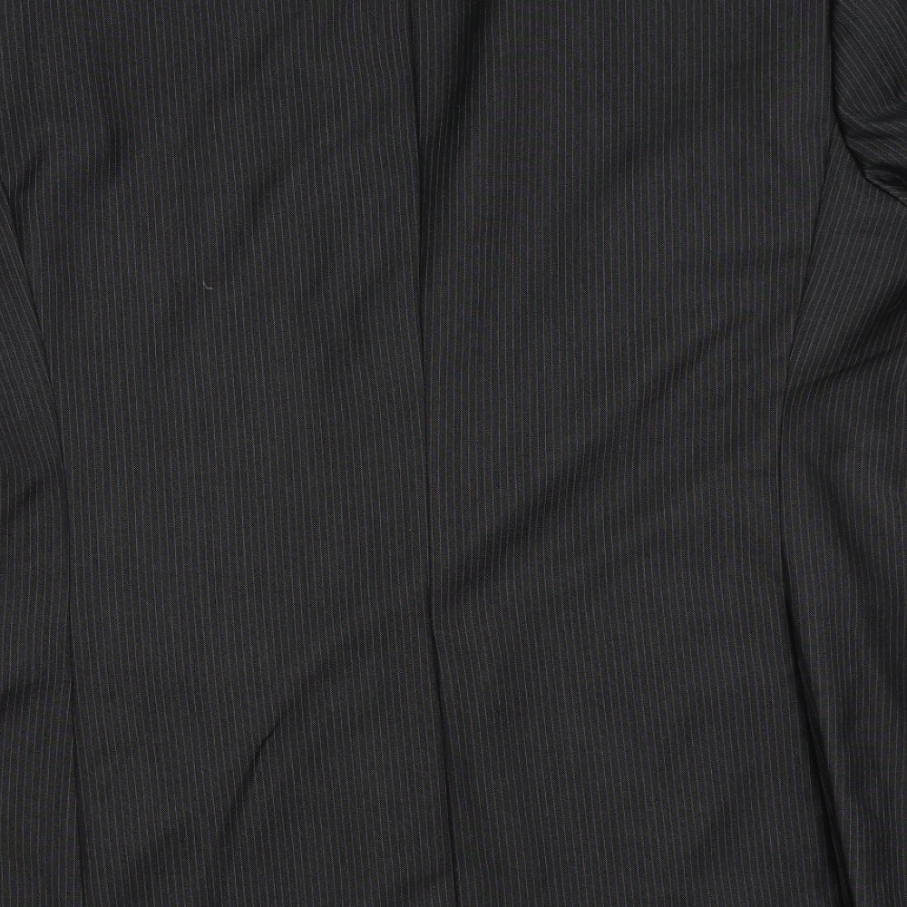 Good Souls Mens Black Striped Jacket Suit Jacket Size 34