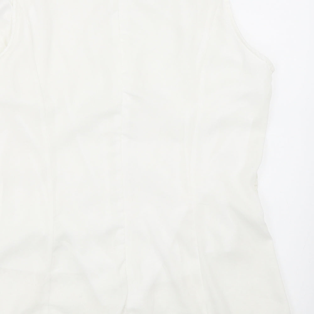 Yoins Womens Ivory Basic Blouse Size XL