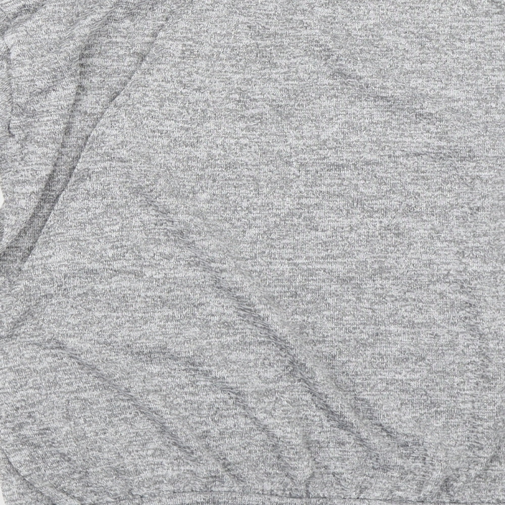 Silk Womens Grey Pullover Sweatshirt Size M