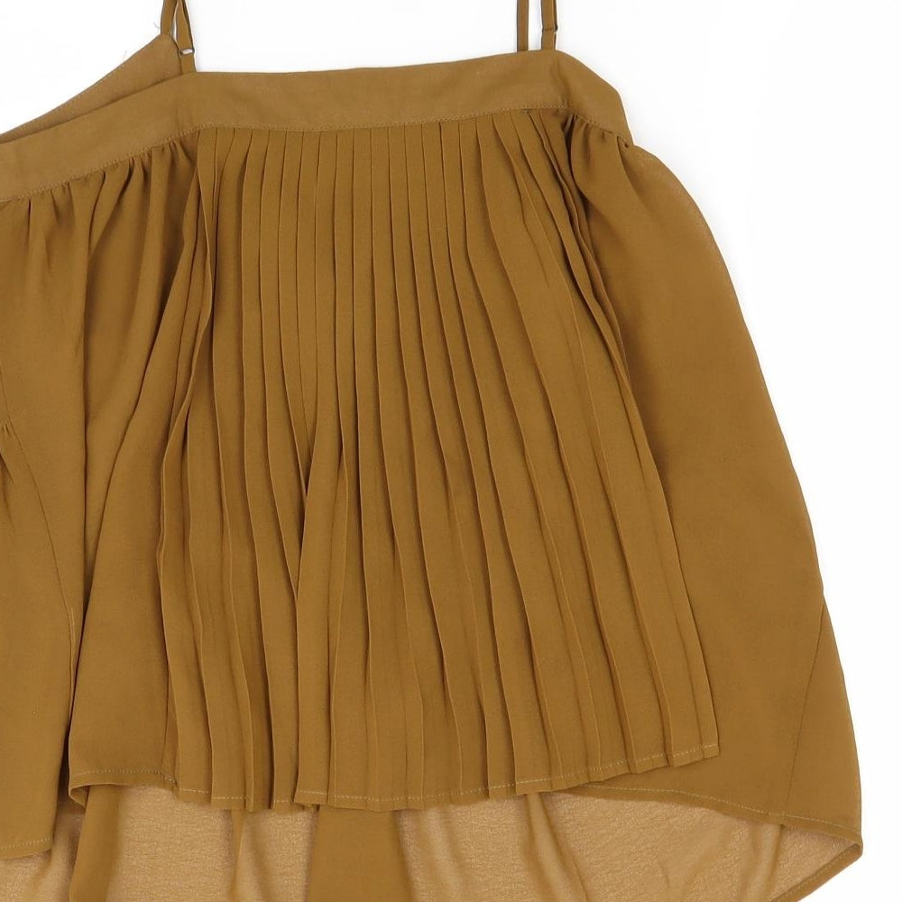 Glamorous Womens Brown Basic Blouse Size S