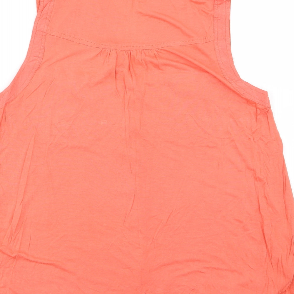 NET Womens Pink Jersey Basic Blouse Size 10