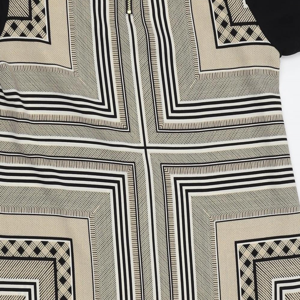 Marks & Spencer Womens Gold Geometric Basic Blouse Size 10