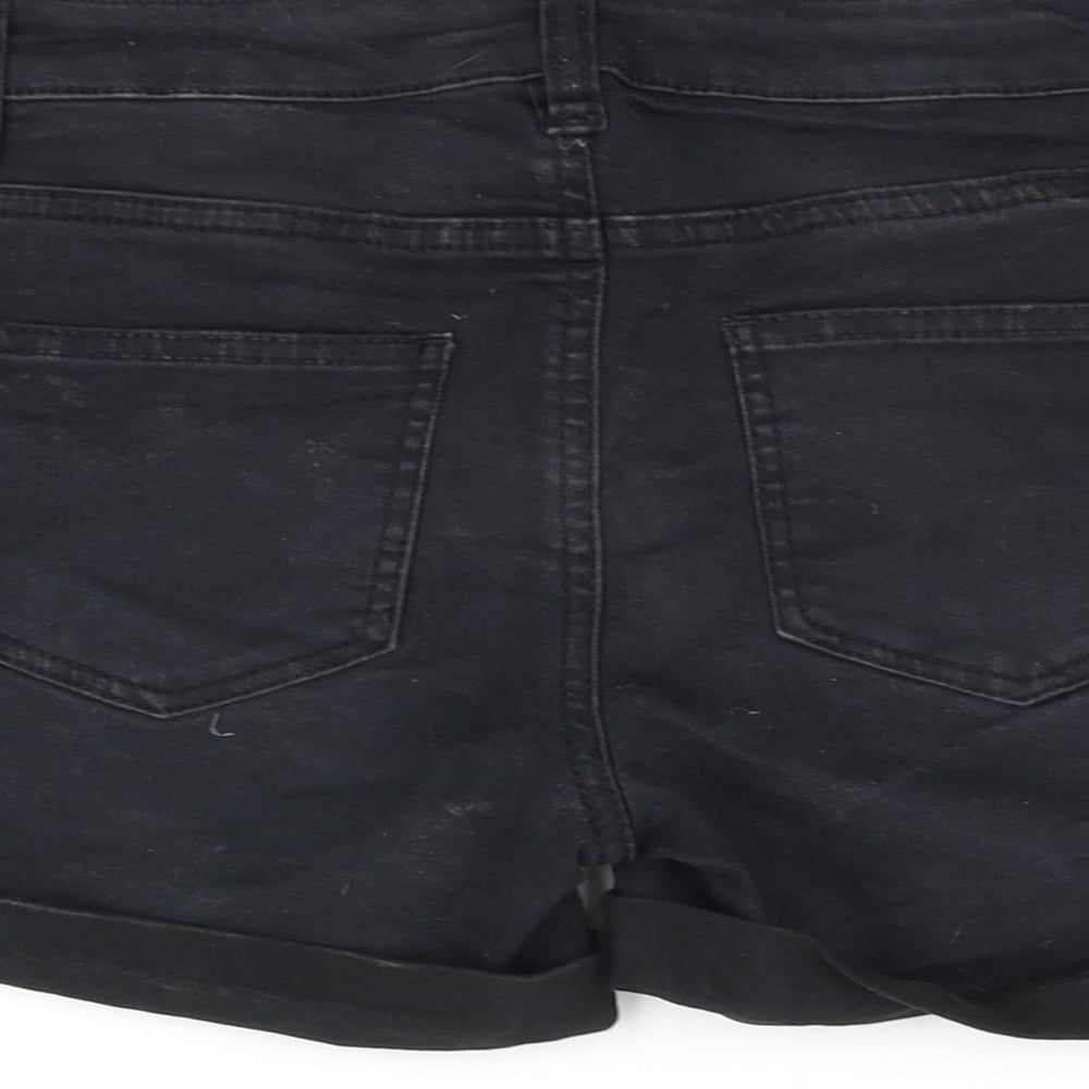 Denim & Co. Womens Black Hot Pants Shorts Size 4