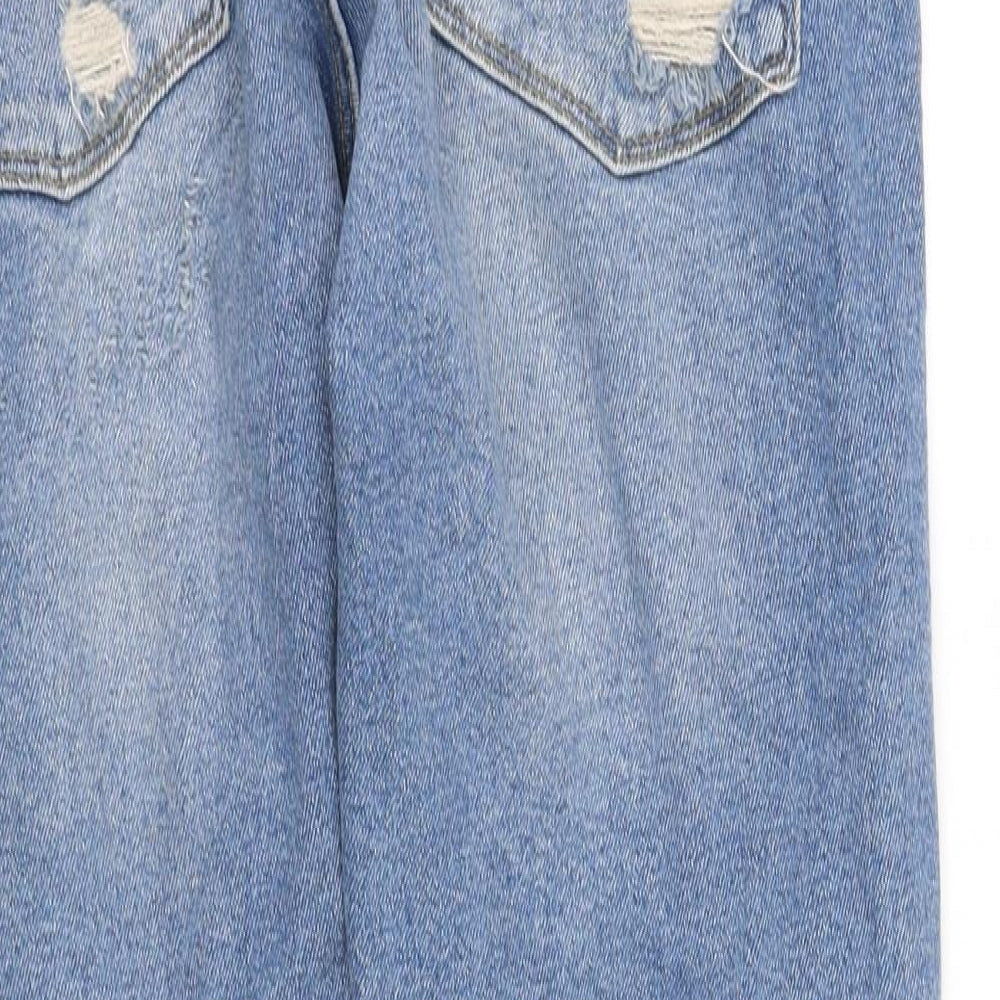pre worn Womens Blue Straight Jeans Size M L30 in