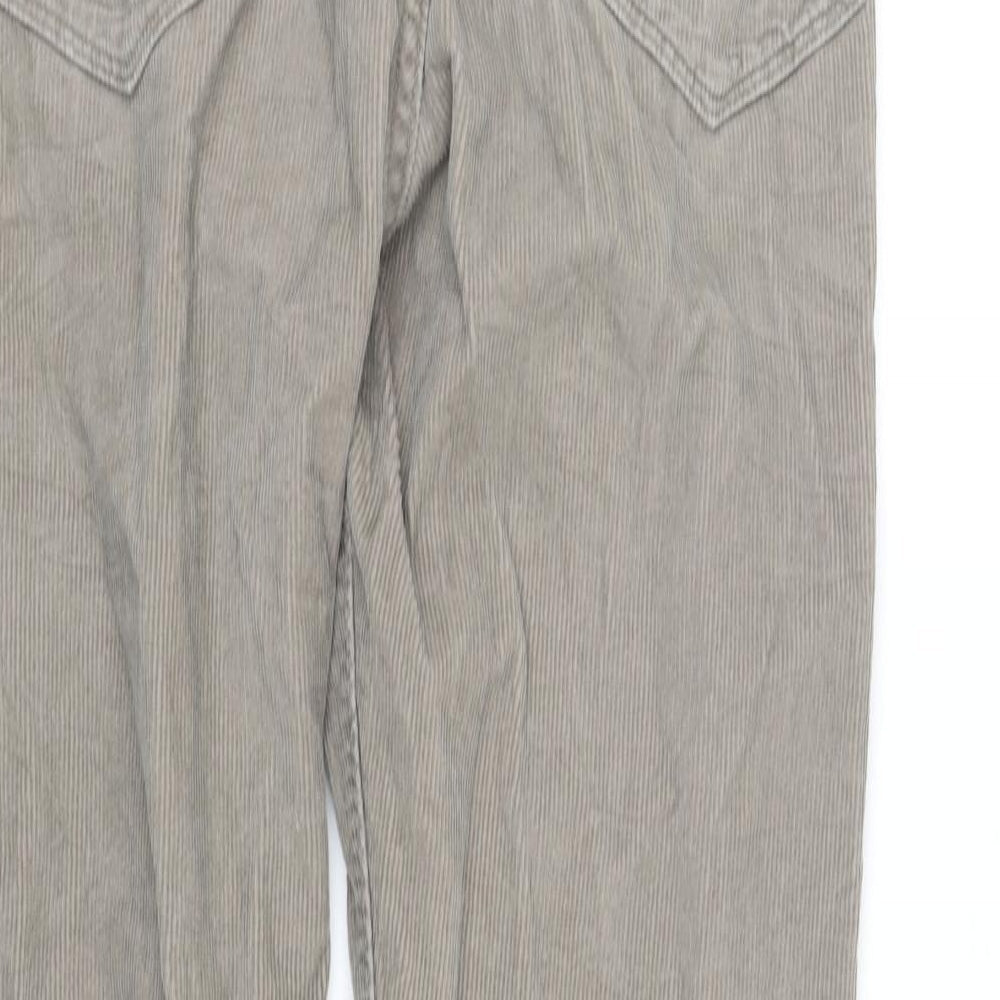 Marks & Spencer Womens Grey Trousers Size L L33 in