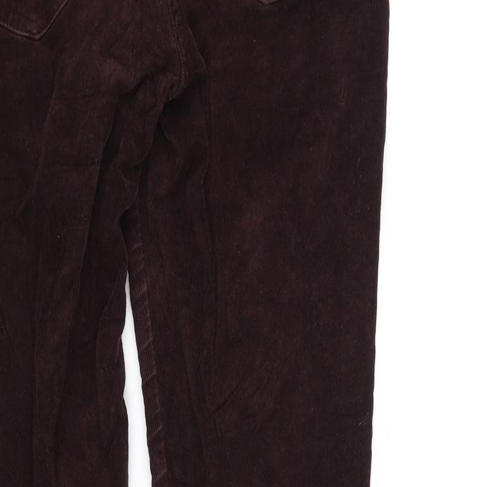 Marks & Spencer Womens Purple Trousers Size 8 L30 in