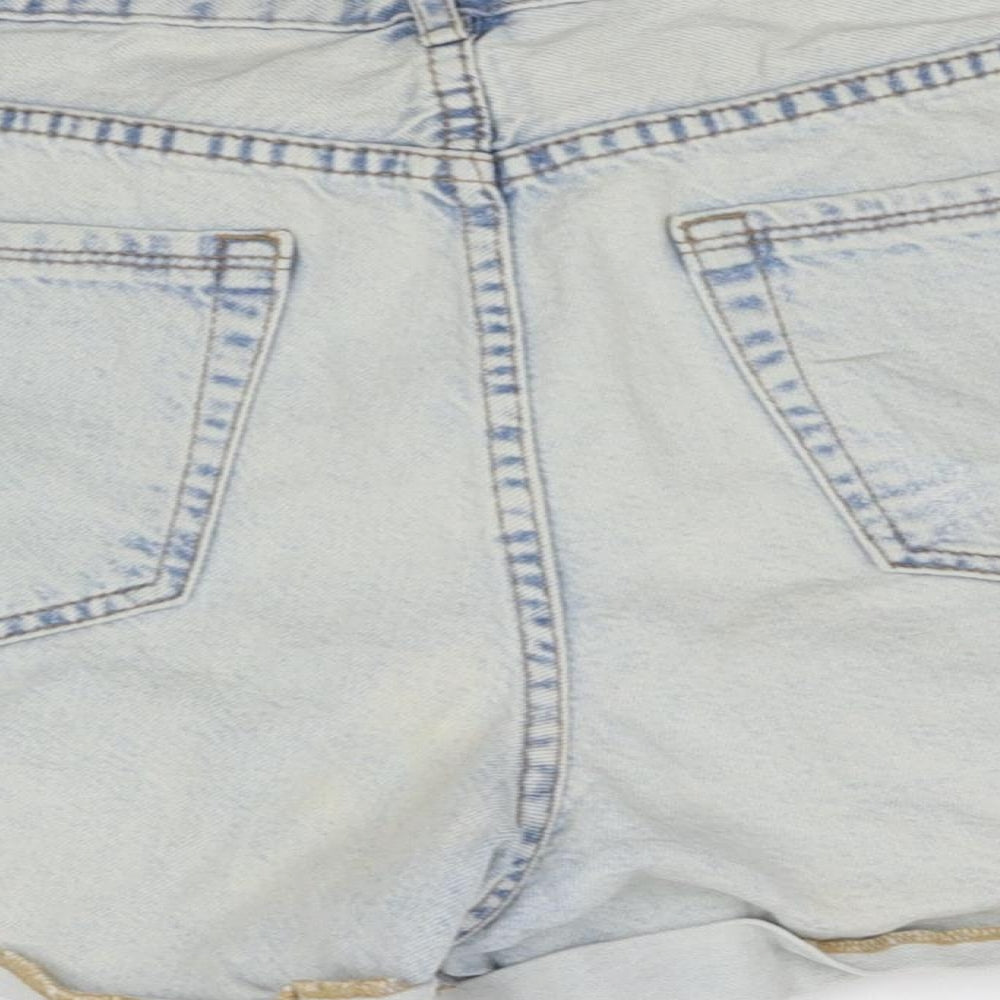 pimple Womens Blue Cut-Off Shorts Size M