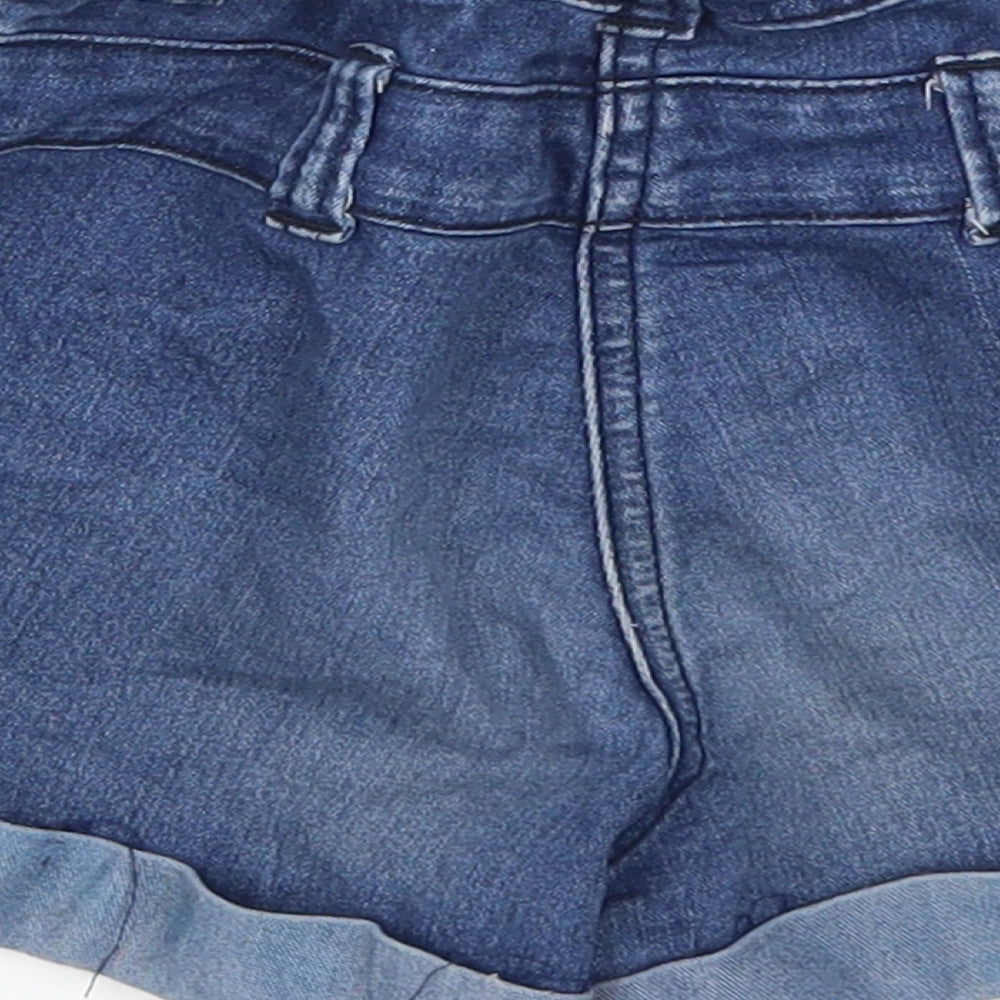 Marks and Spencer Girls Blue Denim Mom Shorts Size 10 Years