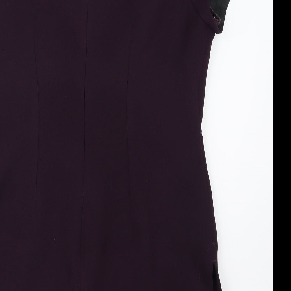 Inline Womens Purple Basic Polo Size 12