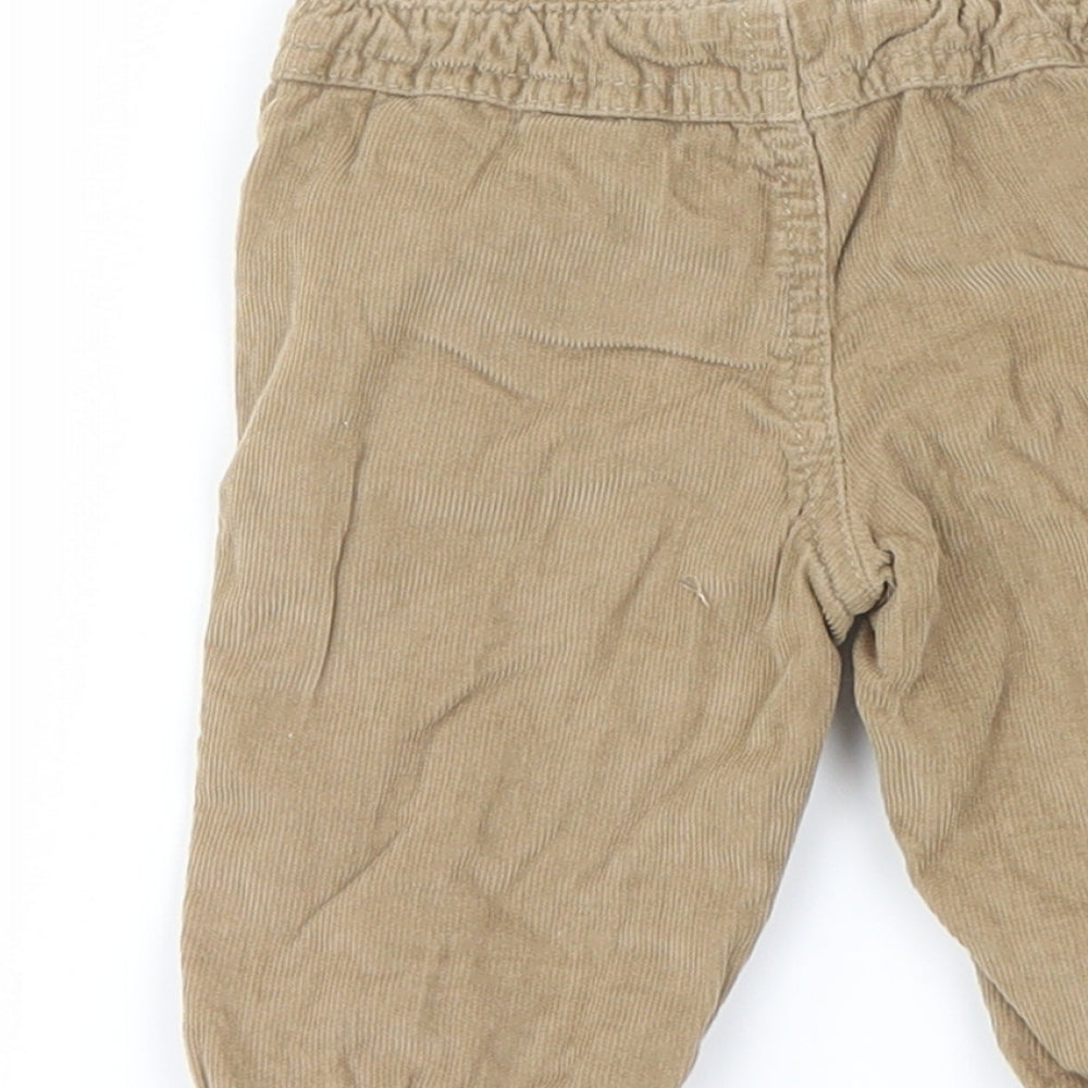 F&F Boys Beige Cargo Trousers Size 0-3 Months