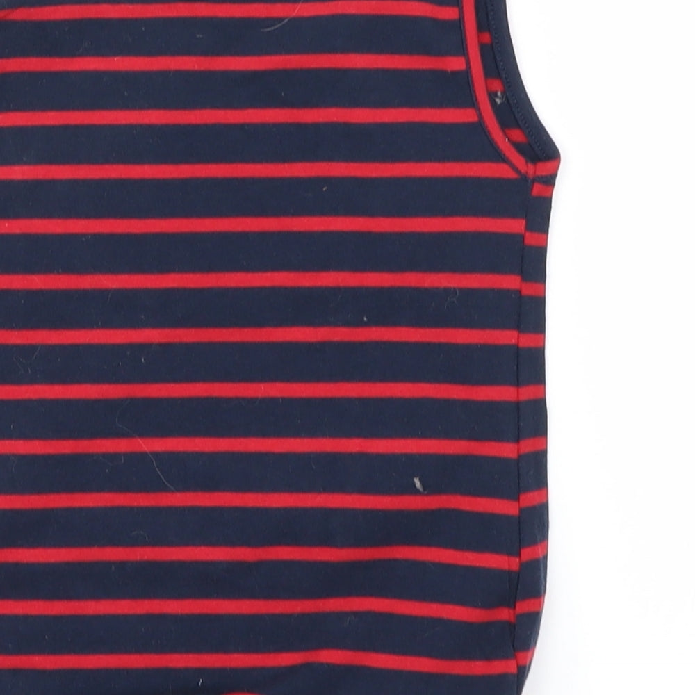 OVS Girls Blue Striped Basic T-Shirt Size 2-3 Years