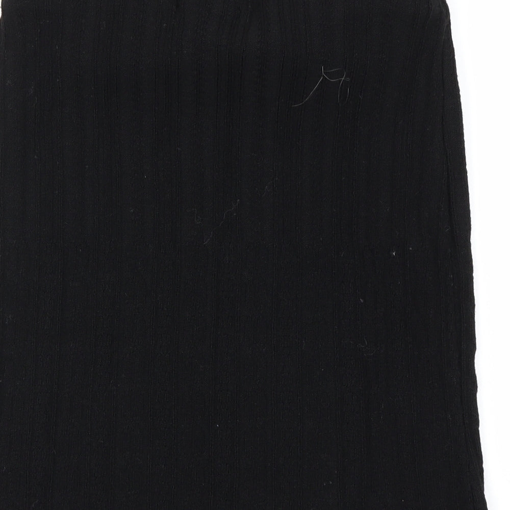 Preworn Womens Black A-Line Skirt Size 28 in