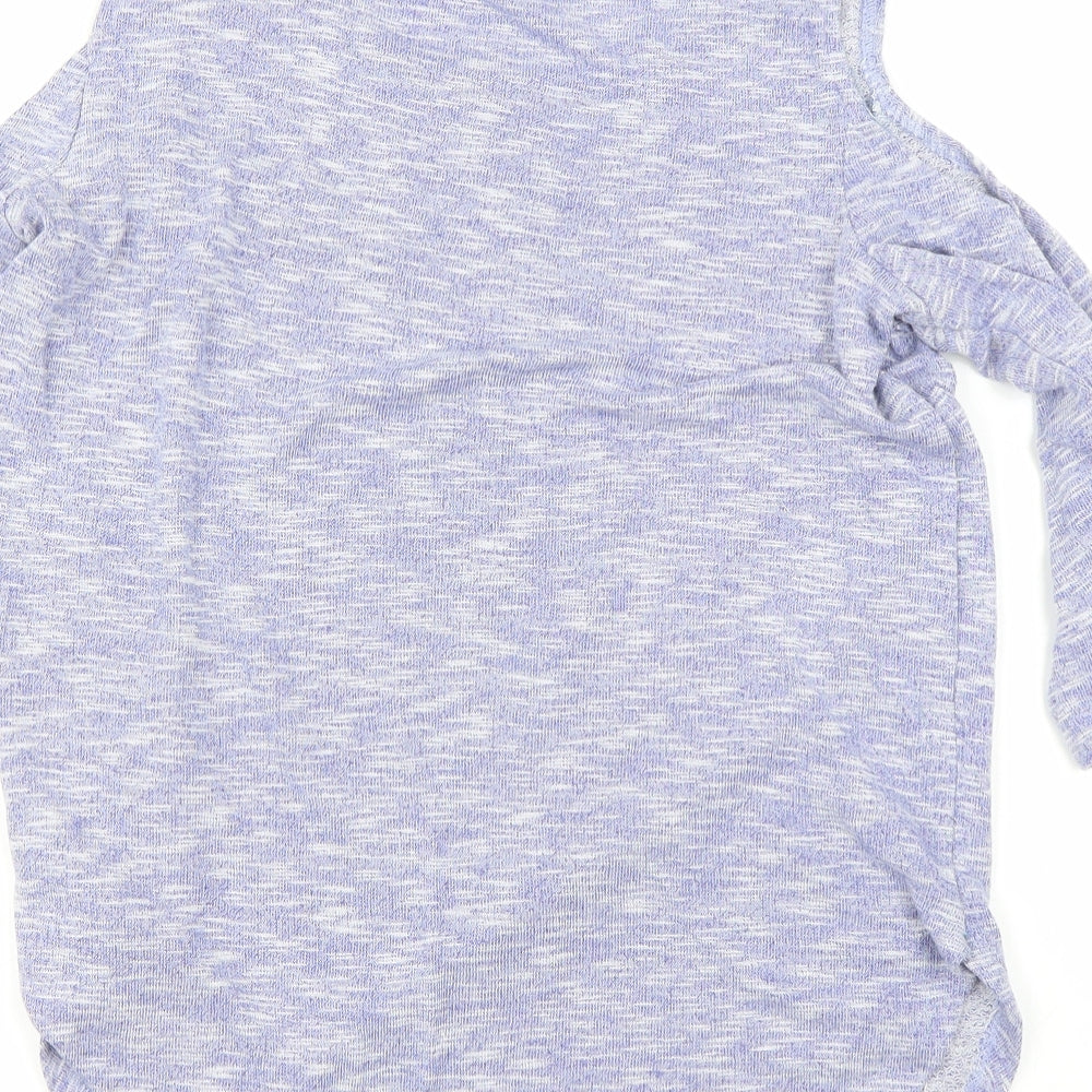 Select Womens Purple Basic T-Shirt Size 8