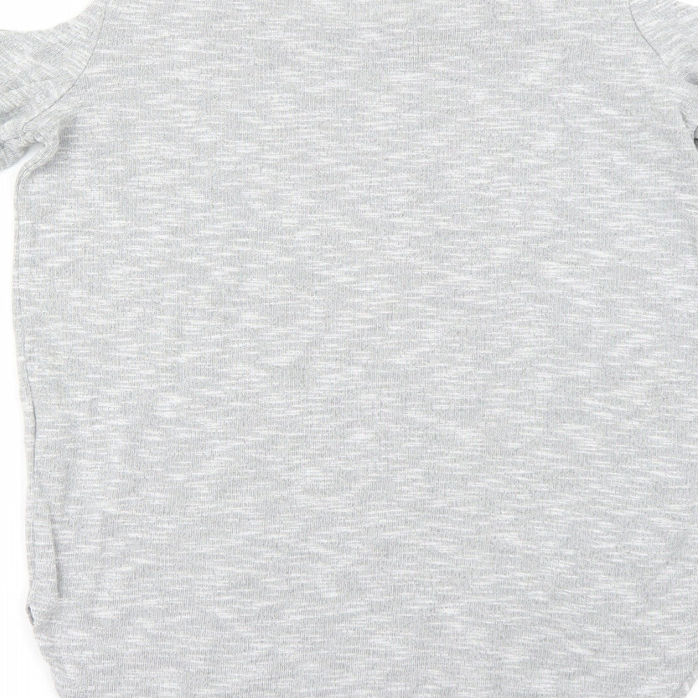 Select Womens Grey Basic T-Shirt Size 8