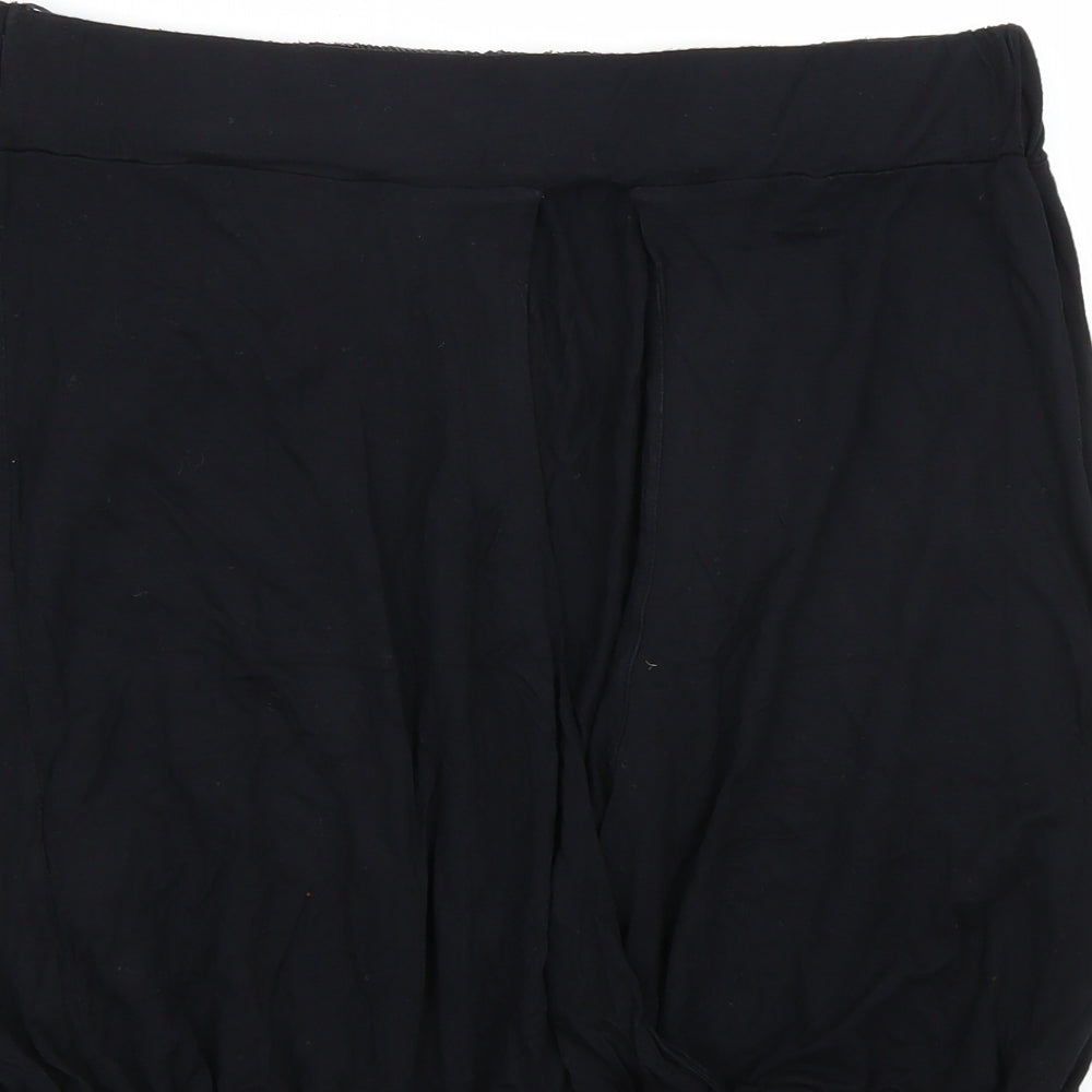 Topshop Womens Black Basic Tank Size 14
