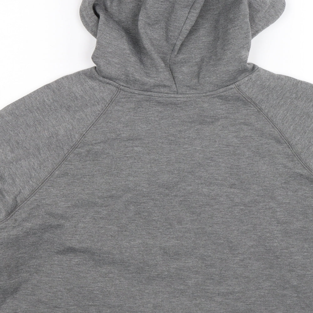 H&M Womens Grey Pullover Hoodie Size M - Cropped