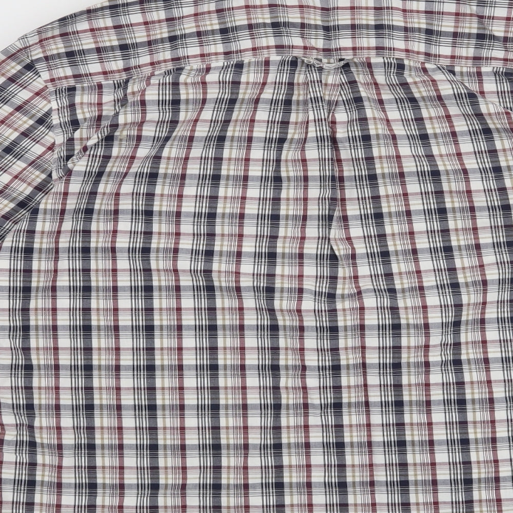 Maine Mens Red Check Button-Up Size M