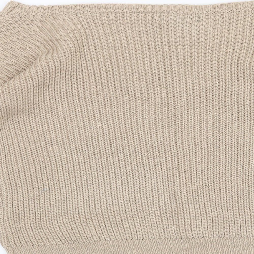 Missguided Womens Beige Pullover Jumper Size S
