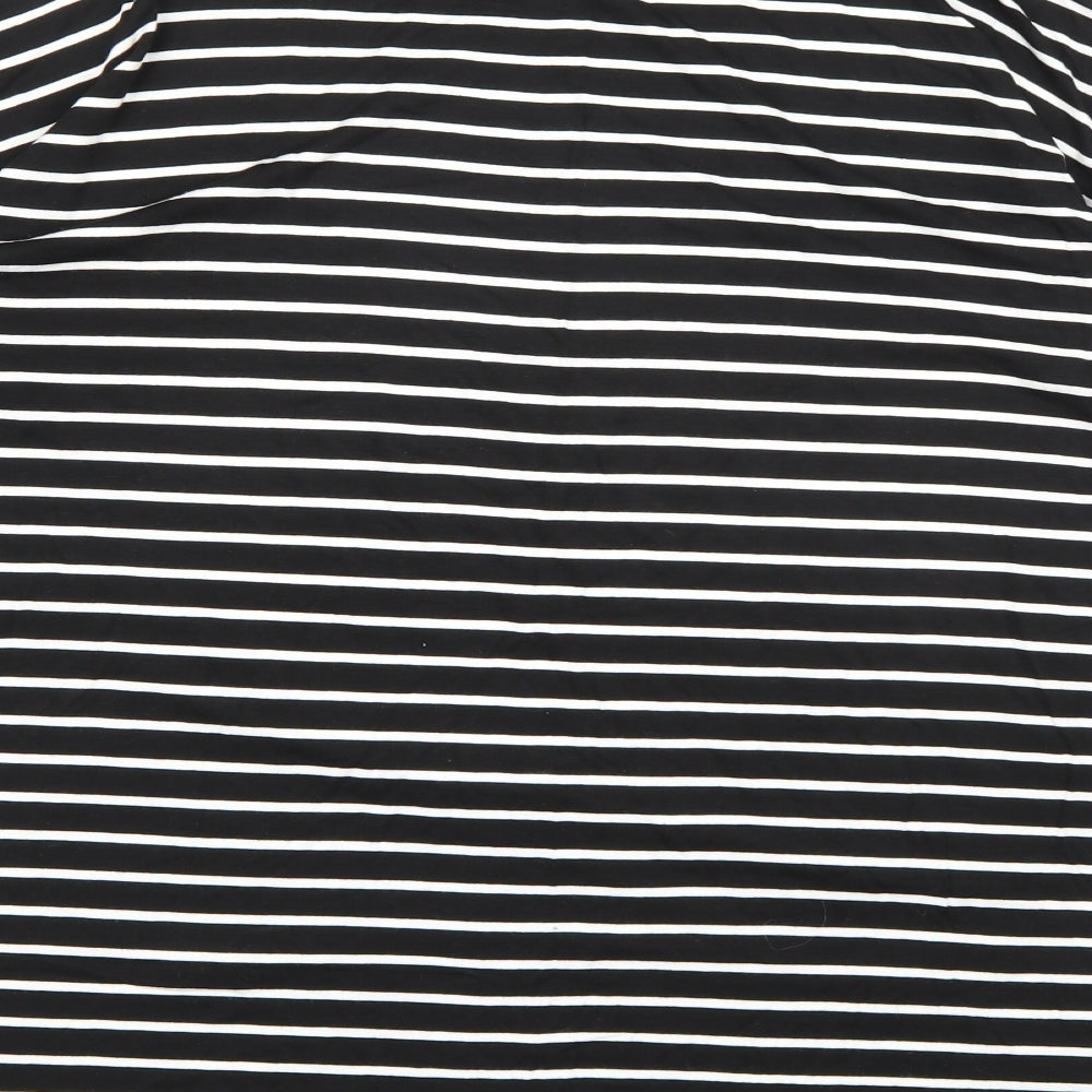 Very Womens Black Striped A-Line Size 12