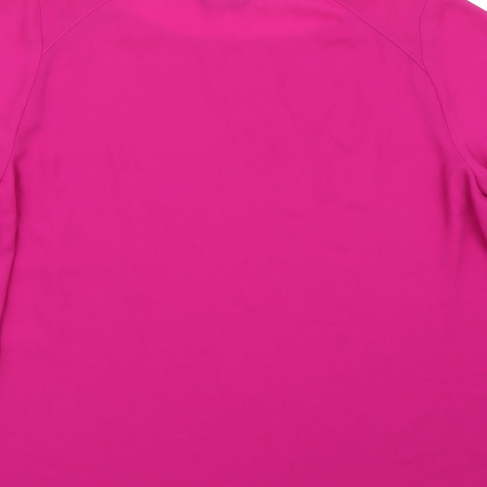 F&F Womens Purple Chiffon Basic Blouse Size 10