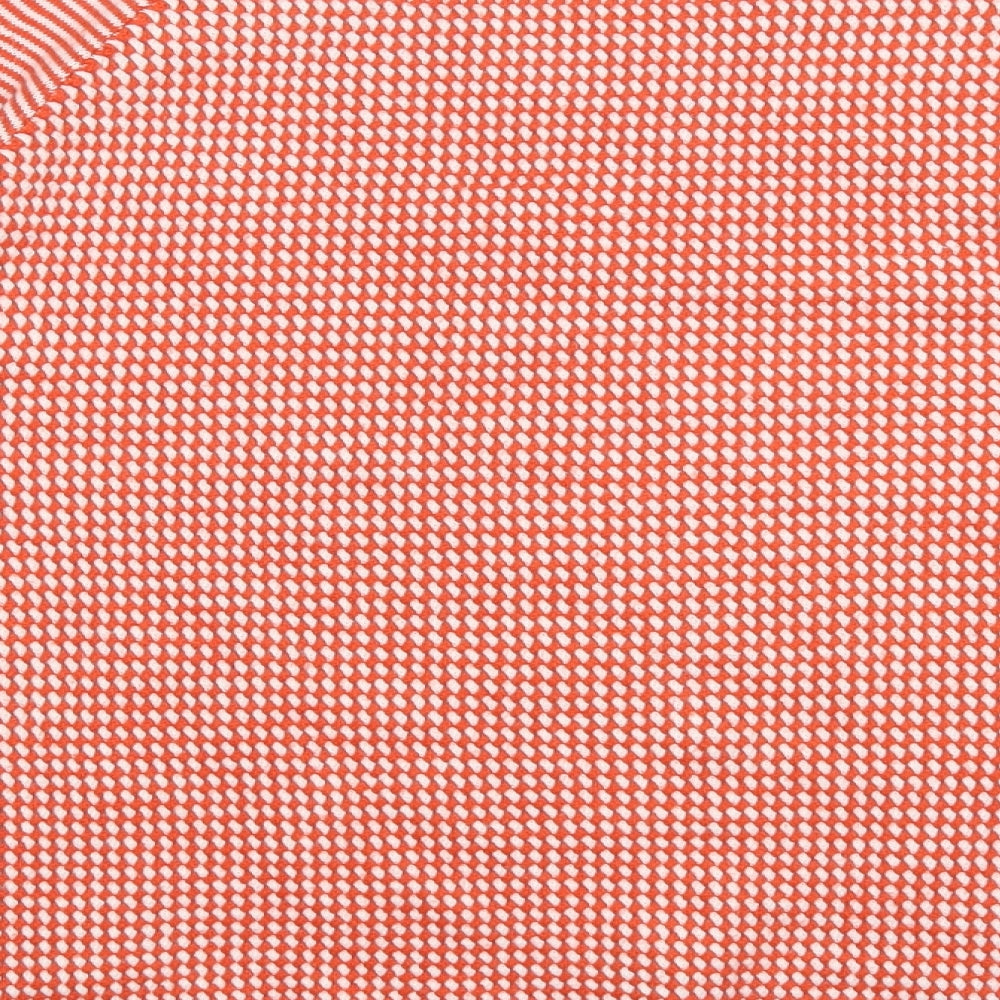 Marks & Spencer Womens Orange Polka Dot Pullover Jumper Size 14