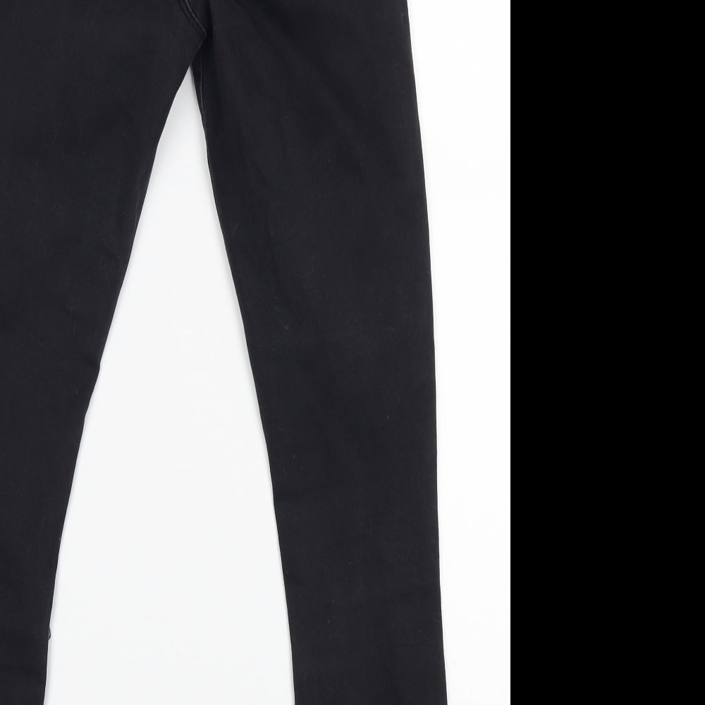 Missguided Womens Black Skinny Jeans Size 4 L24 in