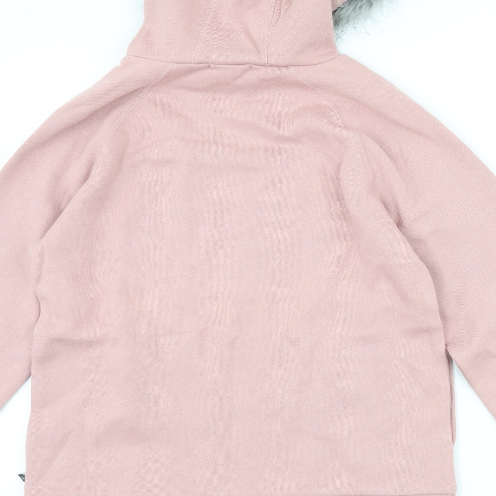 Belino Womens Pink Pullover Hoodie Size M - slogan