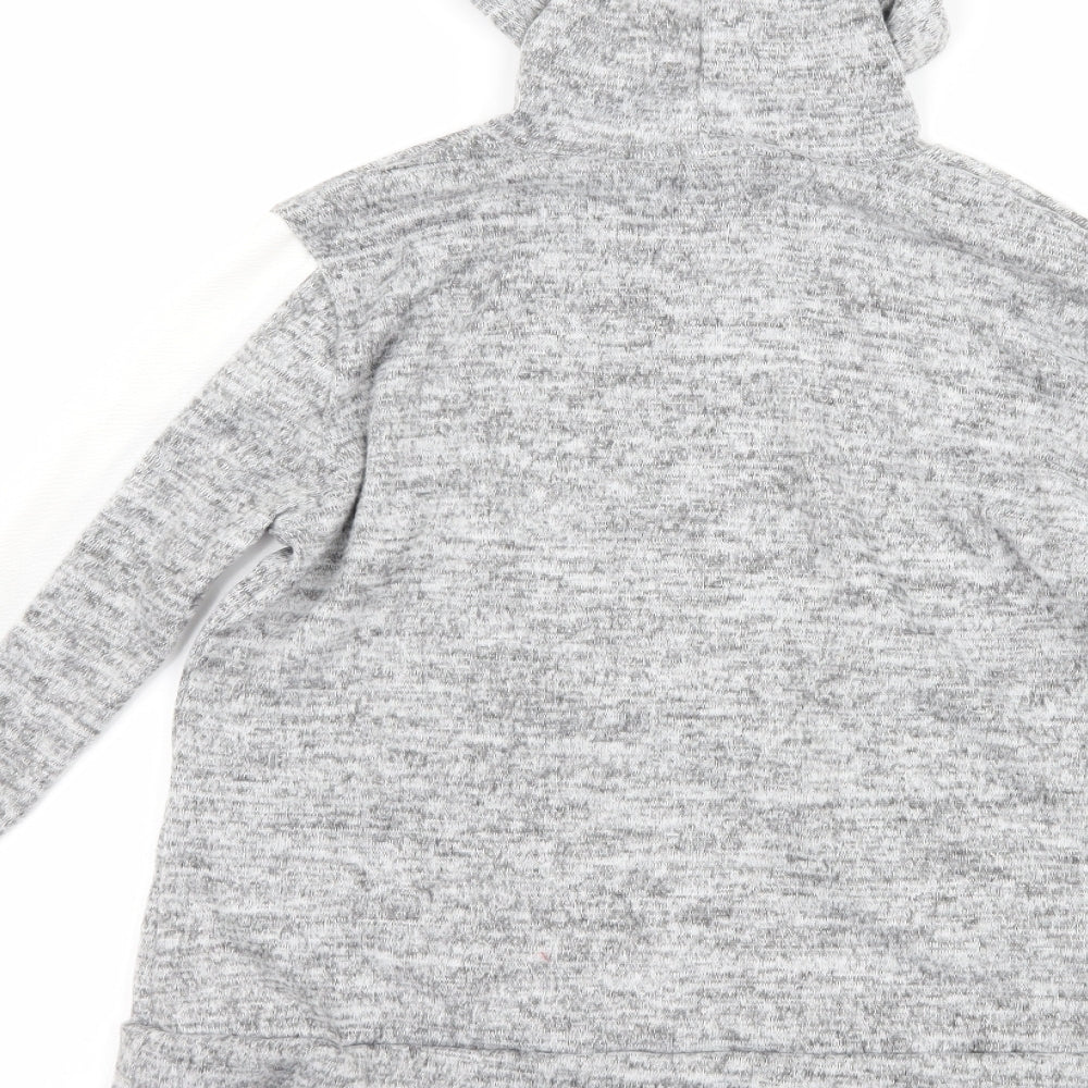 PRETTYLITTLETHING Womens Grey Pullover Hoodie Size 6