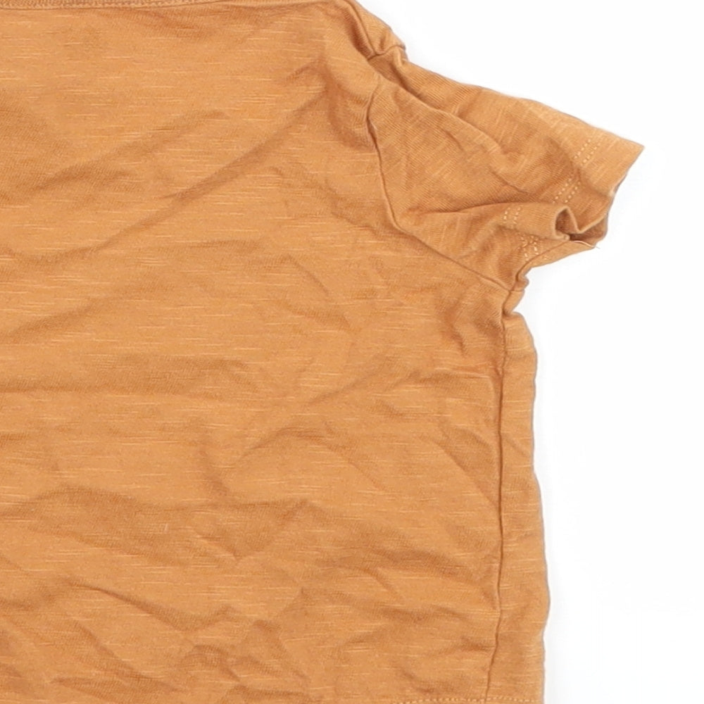 F&F Boys Brown Basic T-Shirt Size 3-6 Months - WWF