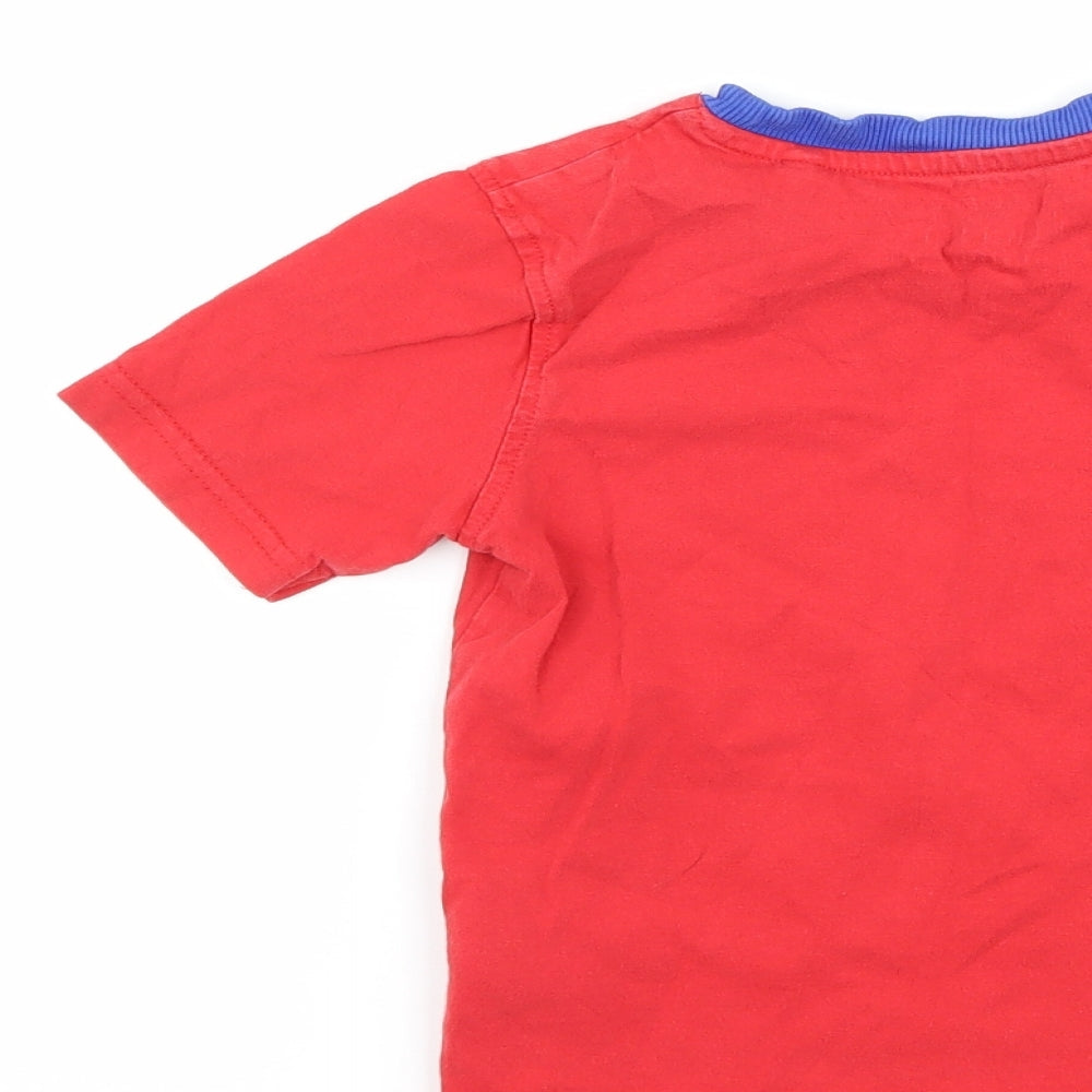 Blue Zoo Boys Red Basic T-Shirt Size 2-3 Years