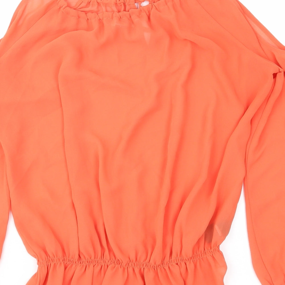 NEXT Womens Orange Basic Blouse Size 8