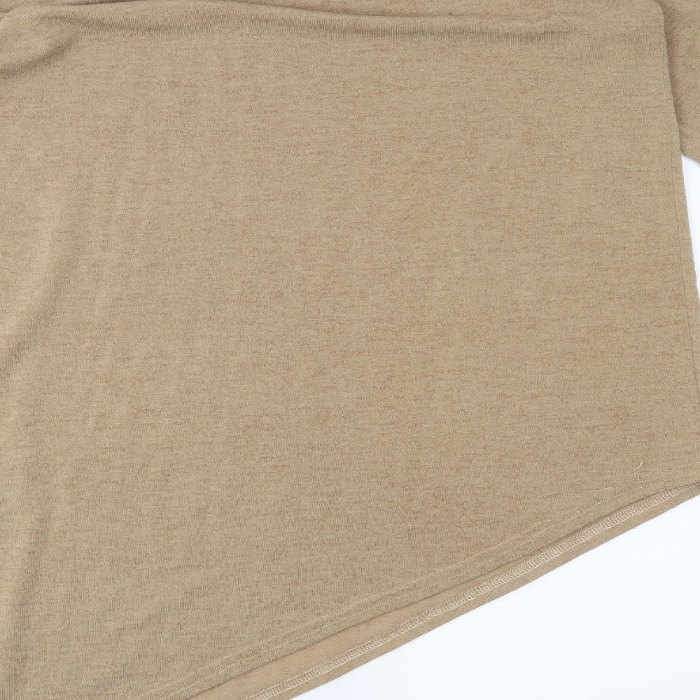 newlook Womens Brown Basic Blouse Size 6