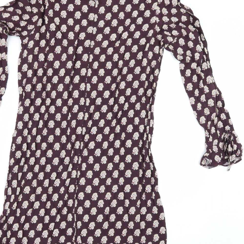 H&M Womens Red Floral Shirt Dress Size 5XL