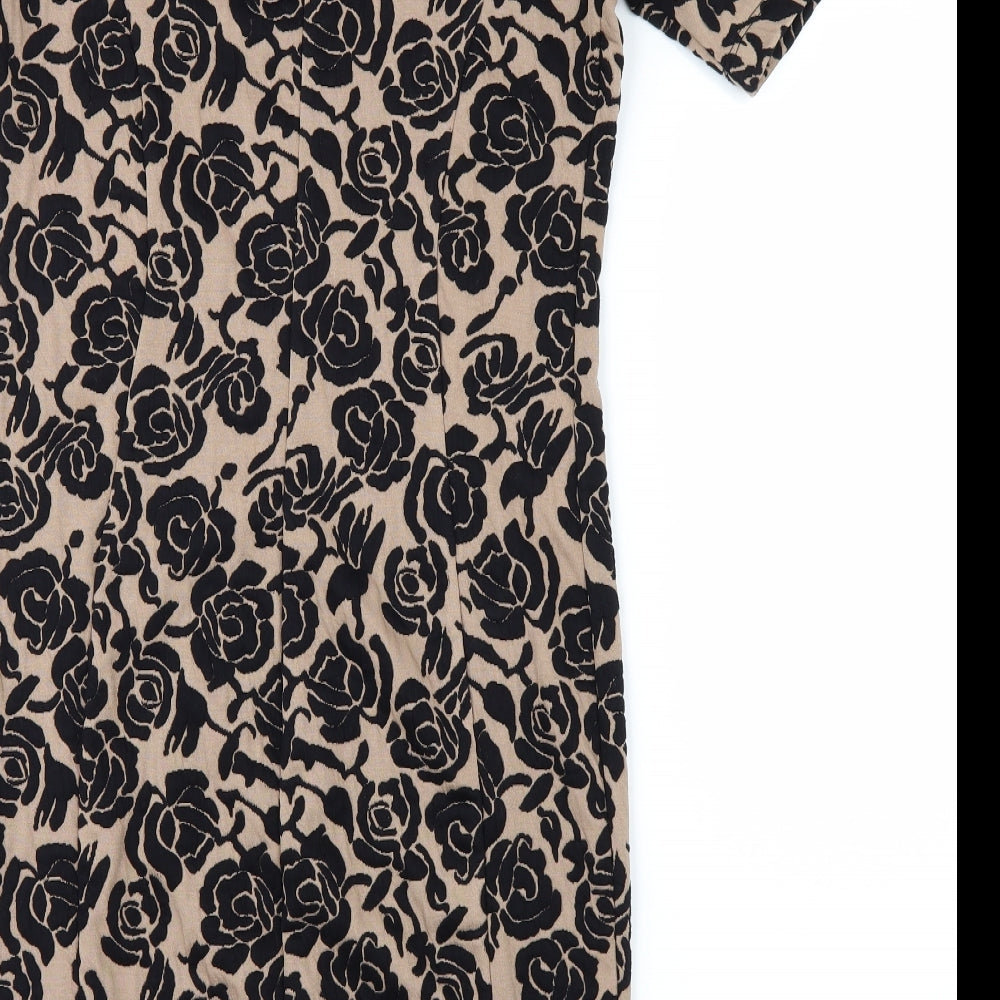 Wallis Womens Beige A-Line Size 10