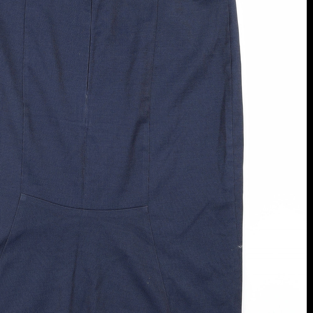 Papaya Womens Blue Straight & Pencil Skirt Size 14