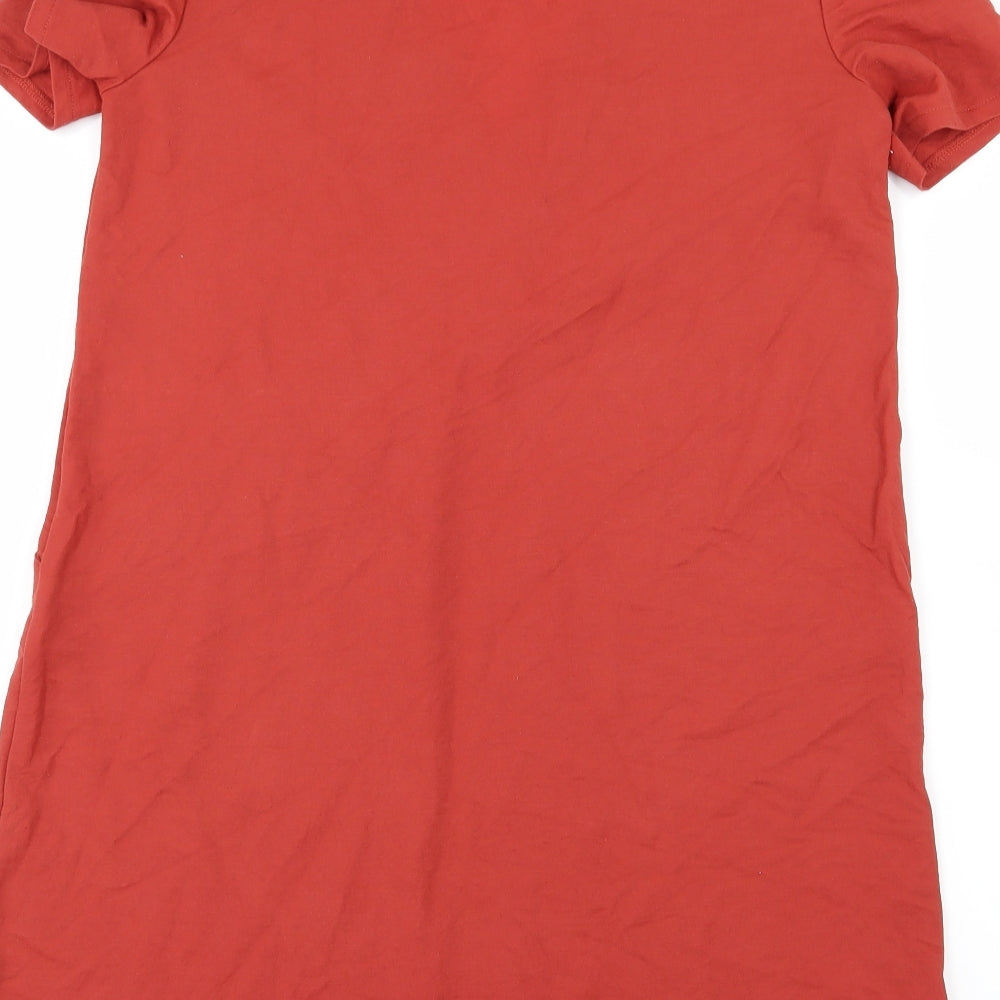 Zara Womens Red Jersey T-Shirt Dress Size M