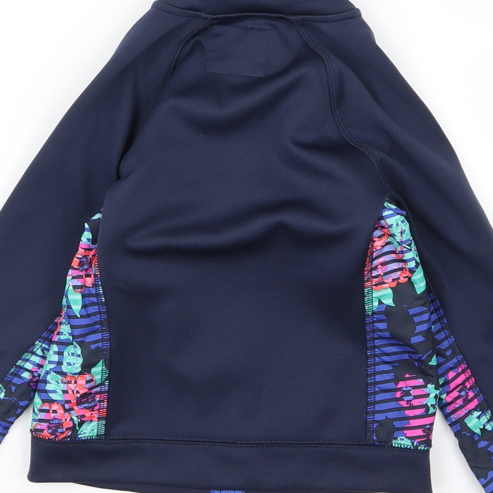OshKosh B’gosh Girls Blue Floral Jacket Size 5 Years