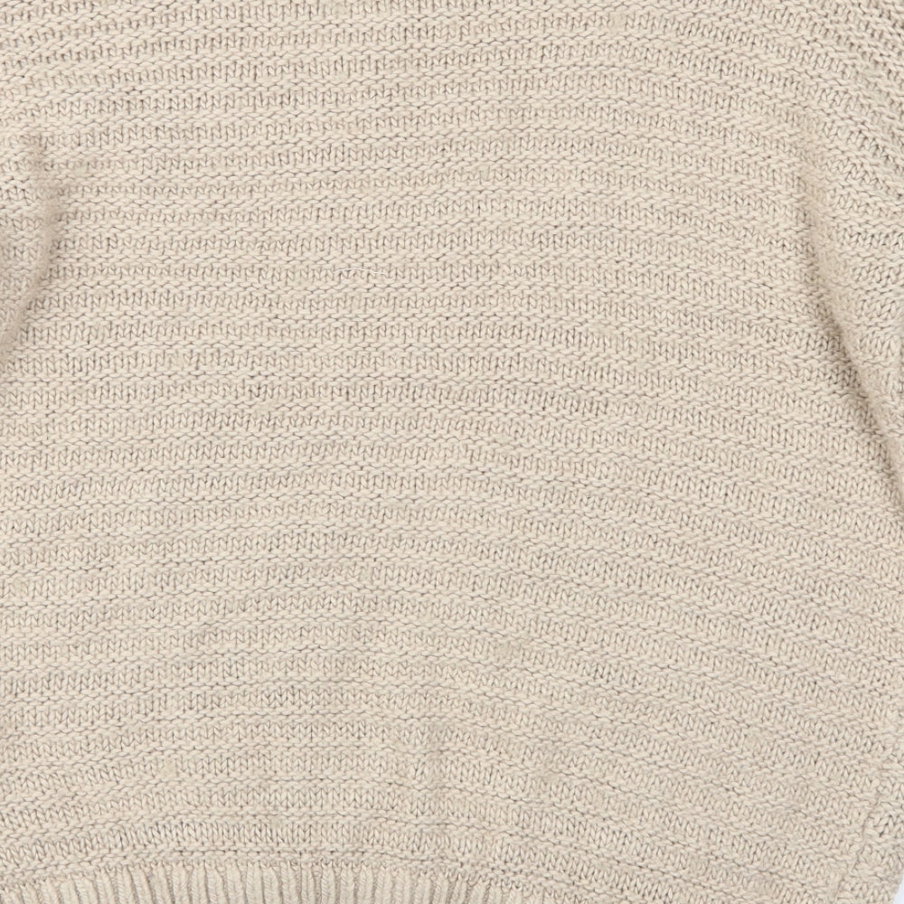 H&M Womens Beige Pullover Jumper Size S
