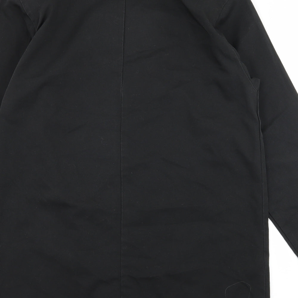 Simon Jersey Mens Black Button-Up Size S - Chefswear