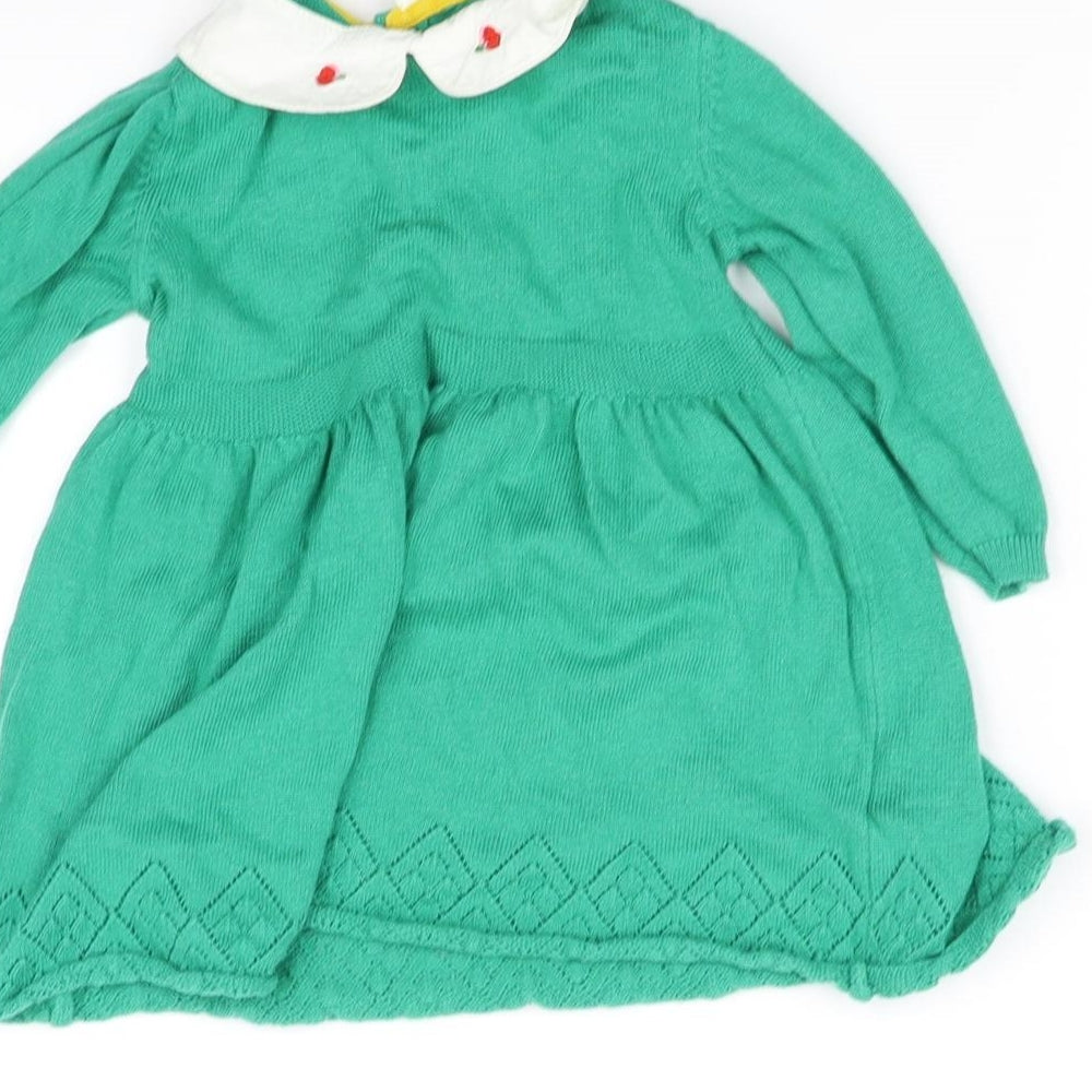 pre worn Green Fit & Flare Size 6-9 Months