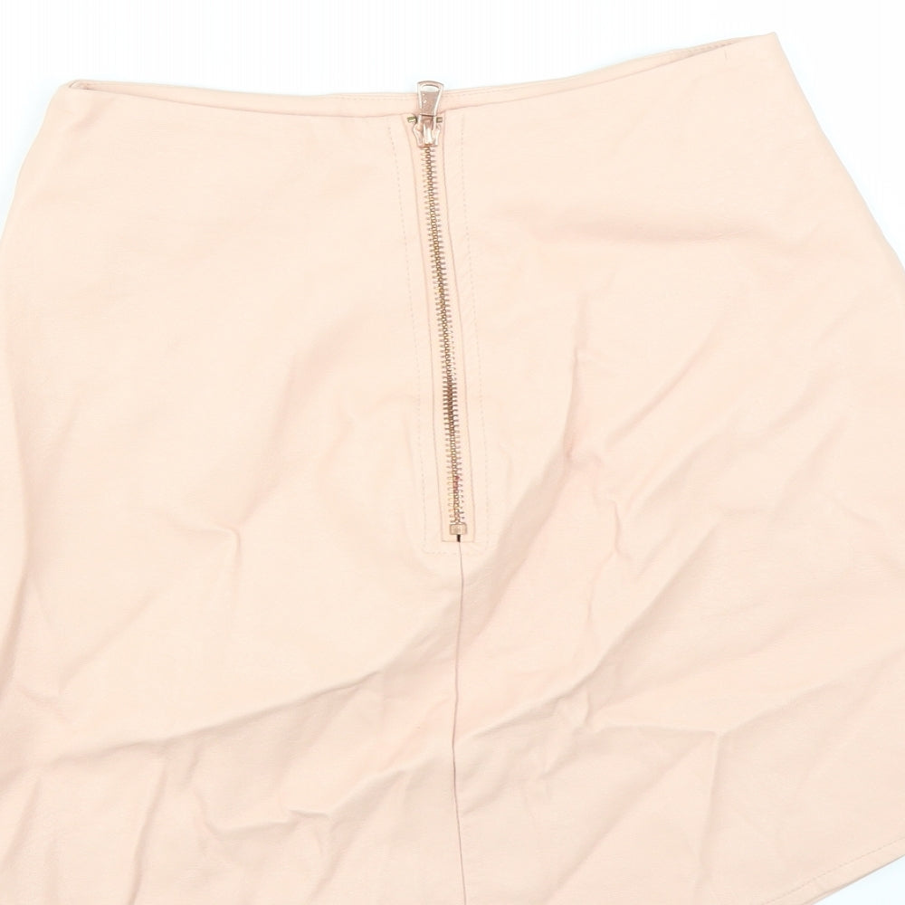 Missguided Womens Pink Straight & Pencil Skirt Size 4