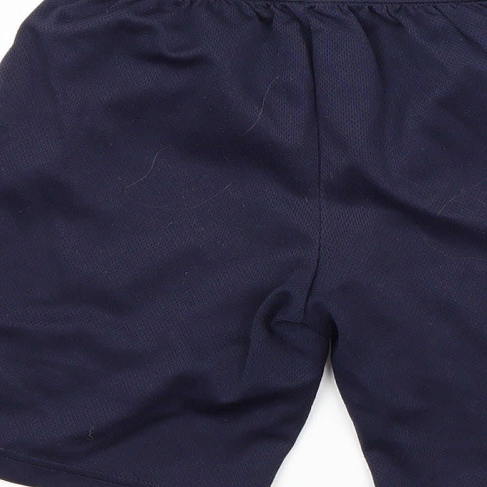 Preworn Boys Blue Striped Utility Shorts Size 8-9 Years