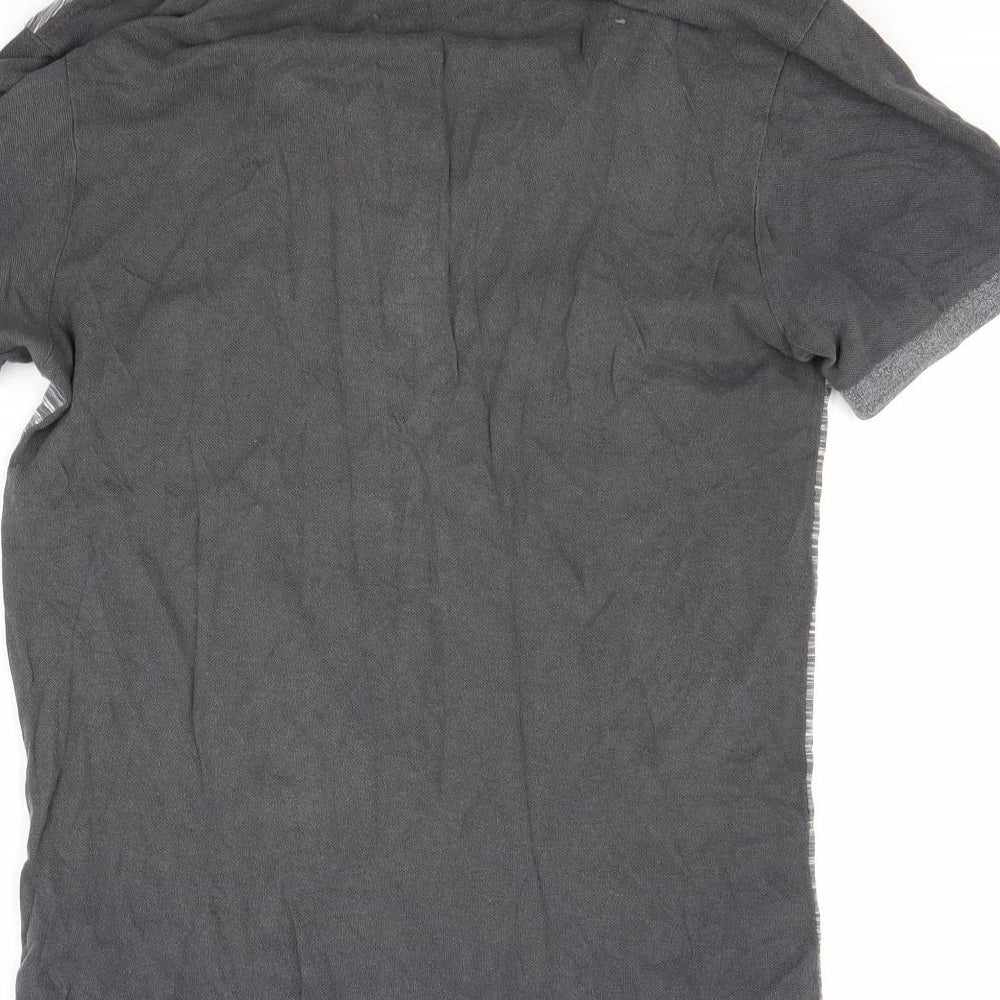River Island Mens Grey Polo Size XS