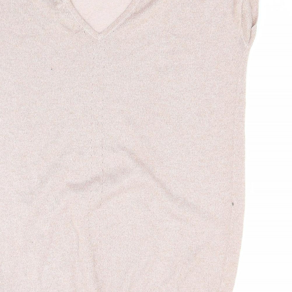 Brand and care label for Next women’s pink jumper, size UK 10