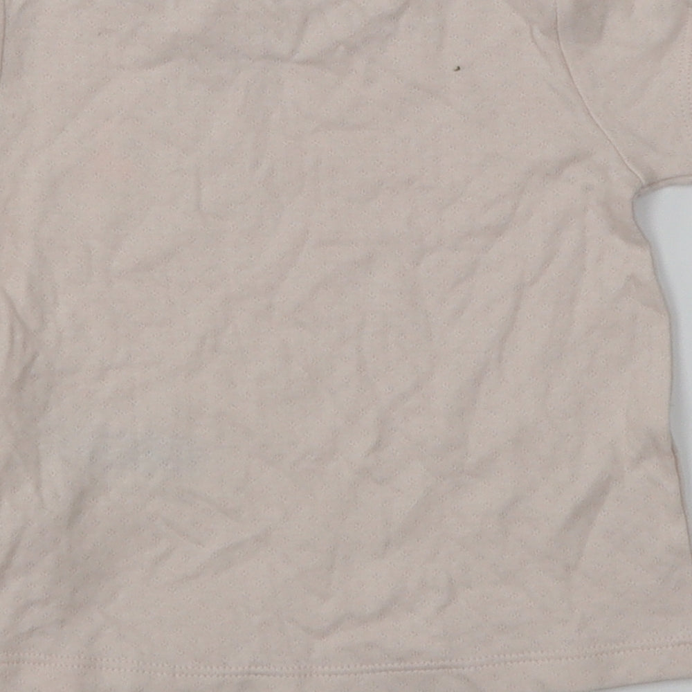 M&S Girls Pink Basic T-Shirt Size 6-9 Months