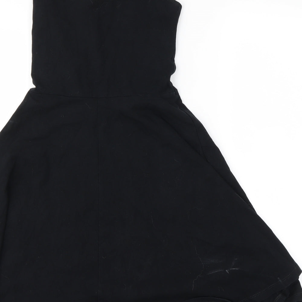 Topshop Womens Black Basic Blouse Size 8