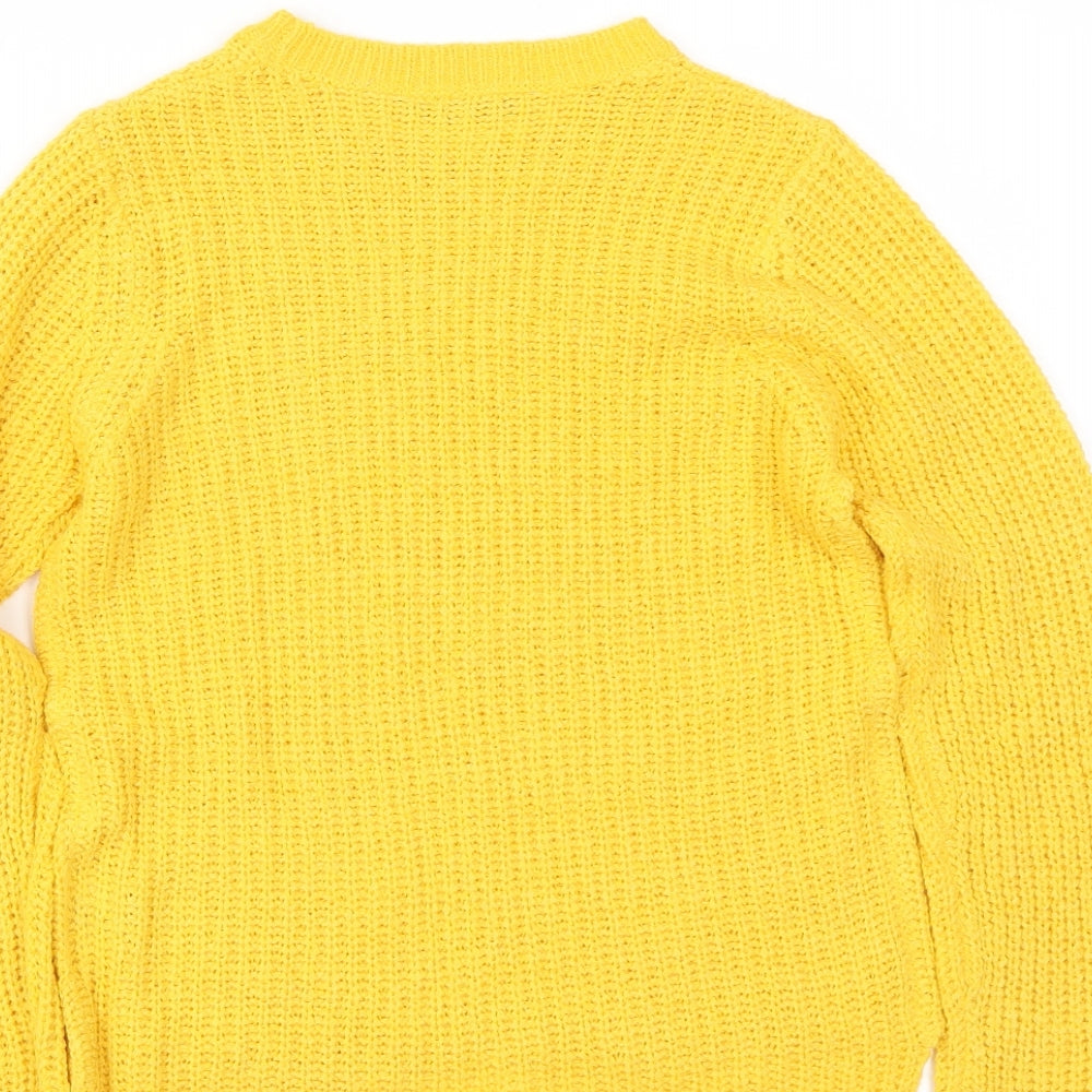 Select Womens Yellow Pullover Jumper Size 6