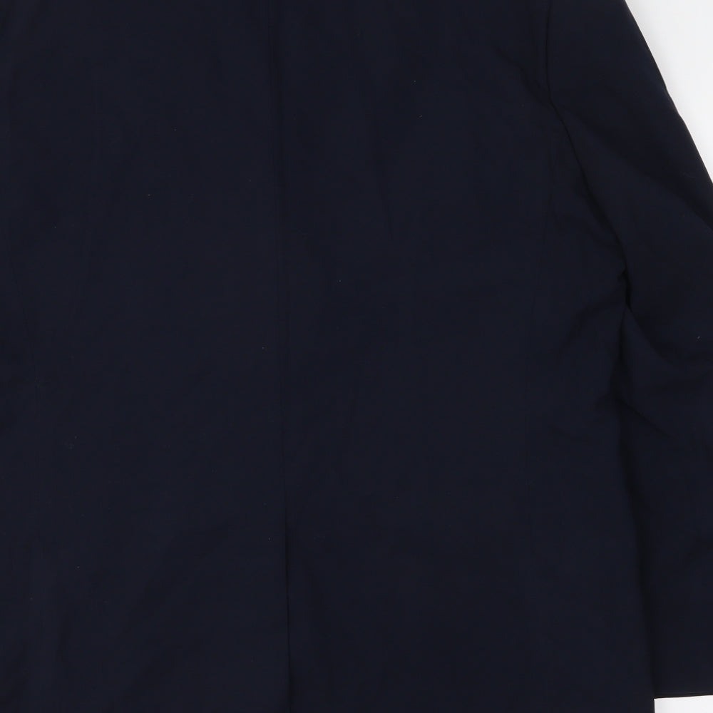 Henley & Knight Mens Blue Jacket Suit Jacket Size 42