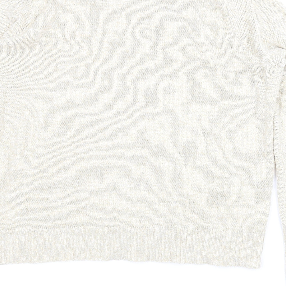 Divided Womens Beige Pullover Jumper Size M