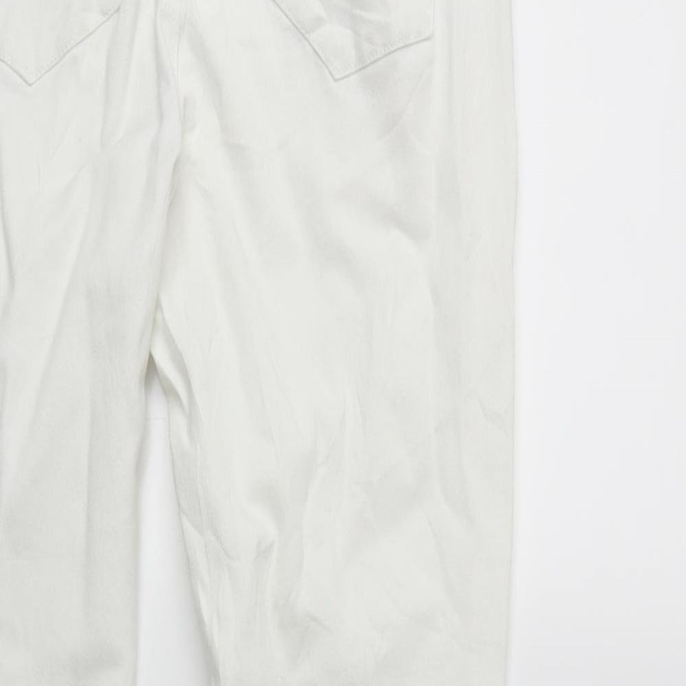 ASOS Womens White Denim Skinny Jeans Size 12 L30 in